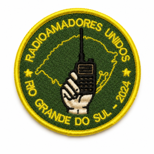 PATCH COMEMORATIVO - RADIOAMADORES RS 2024 - 8X8 CM
