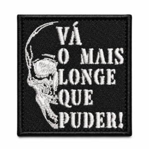PATCH BORDADO VA MAIS LONGE - 7X6 CM