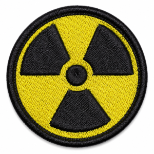 PATCH BORDADO RADIOACTIVE 6X6 CM