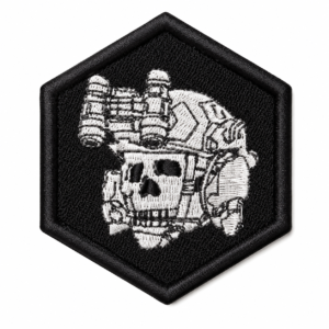 PATCH BORDADO SOLDADO SKULL - 6X7 CM