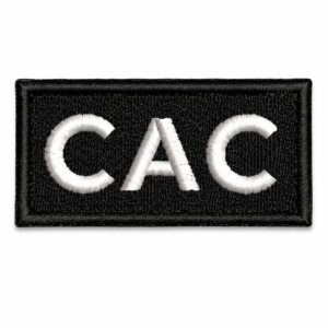 PATCH BORDADO CAC - 9X3 CM