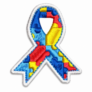 PATCH BORDADO AUTISMO - 5X6 CM