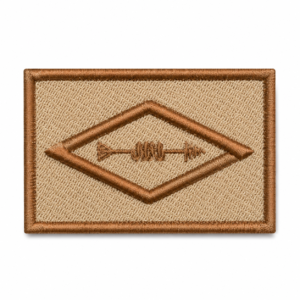 PATCH BORDADO BANDEIRA RADIOAMADOR 8X5 CM
