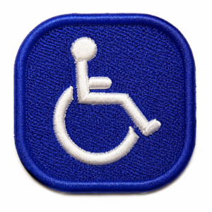 MINI PATCH BORDADO PCD - 5X5 CM