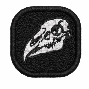 MINI PATCH BORDADO MEMENTO MORI - 5X5 CM