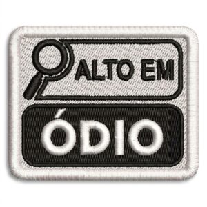PATCH BORDADO ALTO EM ODIO - 7X6 CM