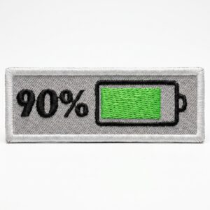 PATCH BORDADO - 90% - 3X9 CM