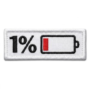PATCH BORDADO - 1% - 3X9 CM