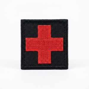 PATCH BORDADO - CRUZ VERMELHA 5X5 CM