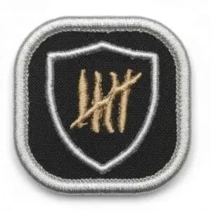 Mini Patch Oficial Sobrevivencialismo Bordado - Velcro - 5x5cm